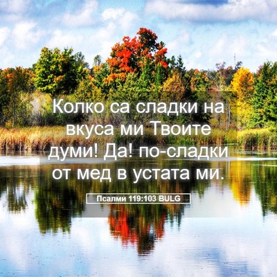 Picture 05 - Псалми 119:103 BULG - Колко са сладки на вкуса ми - Bible Verse Picture