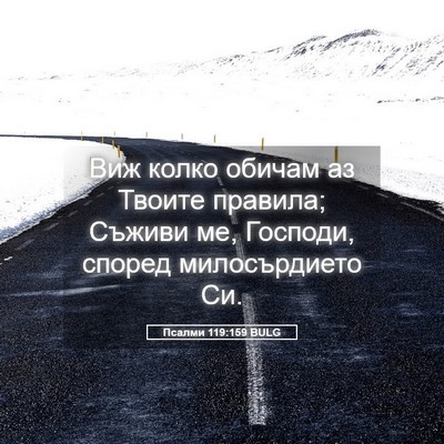 Picture 05 - Псалми 119:159 BULG - Виж колко обичам аз Твоите - Bible Verse Picture