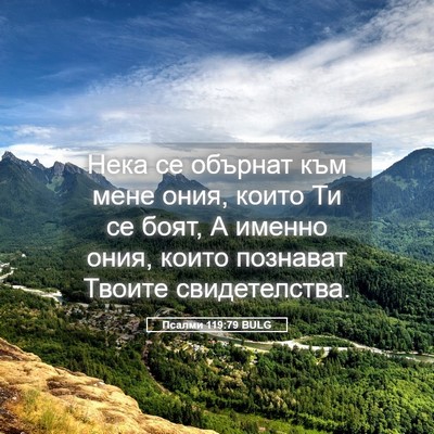 Picture 05 - Псалми 119:79 BULG - Нека се обърнат към мене - Bible Verse Picture