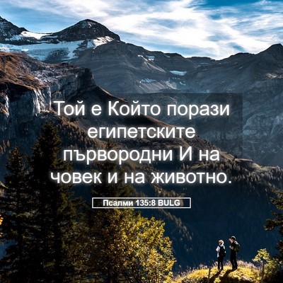 Picture 05 - Псалми 135:8 BULG - Той е Който порази - Bible Verse Picture