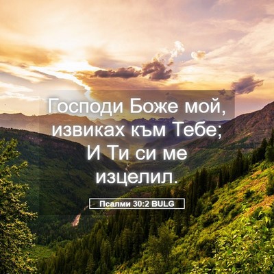 Picture 05 - Псалми 30:2 BULG - Господи Боже мой, извиках - Bible Verse Picture