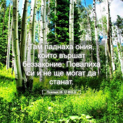 Picture 05 - Псалми 36:12 BULG - Там паднаха ония, които - Bible Verse Picture