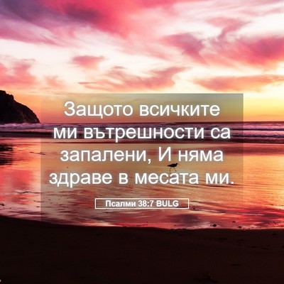 Picture 05 - Псалми 38:7 BULG - Защото всичките ми - Bible Verse Picture