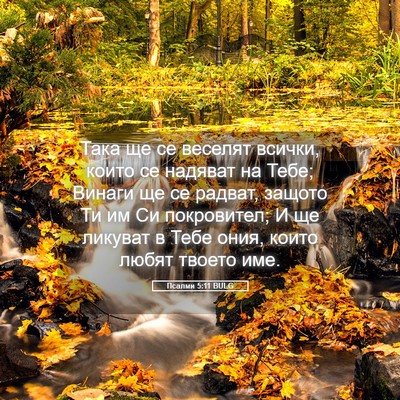 Picture 05 - Псалми 5:11 BULG - Така ще се веселят всички, - Bible Verse Picture