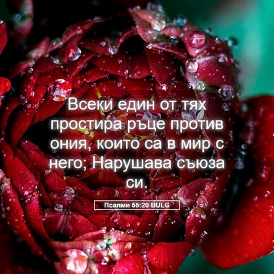 Picture 05 - Псалми 55:20 BULG - Всеки един от тях простира - Bible Verse Picture