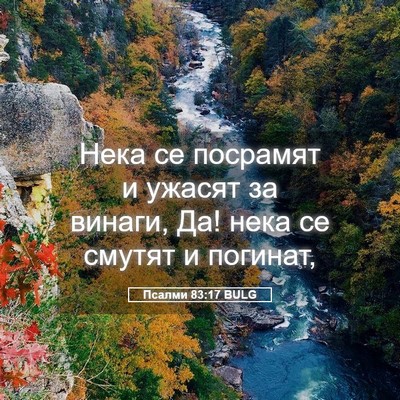 Picture 05 - Псалми 83:17 BULG - Нека се посрамят и ужасят - Bible Verse Picture