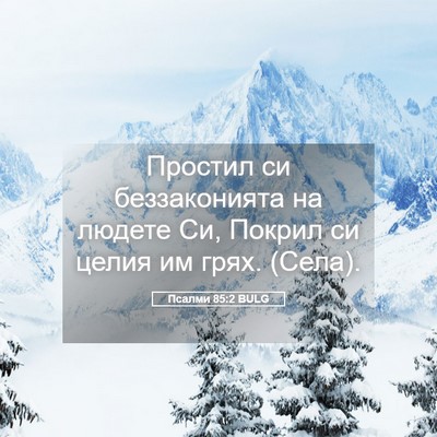 Picture 05 - Псалми 85:2 BULG - Простил си беззаконията на - Bible Verse Picture
