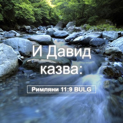 Picture 05 - Римляни 11:9 BULG - И Давид - Bible Verse Picture