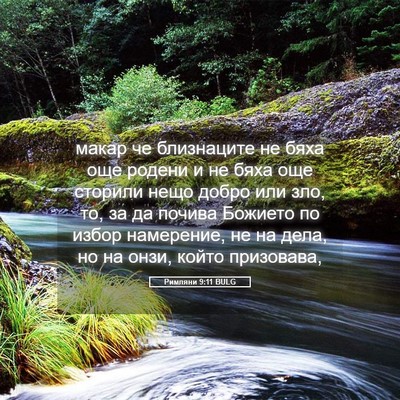 Picture 05 - Римляни 9:11 BULG - макар че близнаците не - Bible Verse Picture