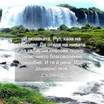Picture 05 - Рут 2:2 BULG - И моавката, Рут, каза на - Bible Verse Picture