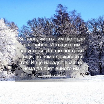 Picture 05 - Софоний 1:13 BULG - За това, имотът им ще бъде - Bible Verse Picture