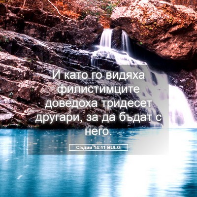 Picture 05 - Съдии 14:11 BULG - И като го видяха - Bible Verse Picture