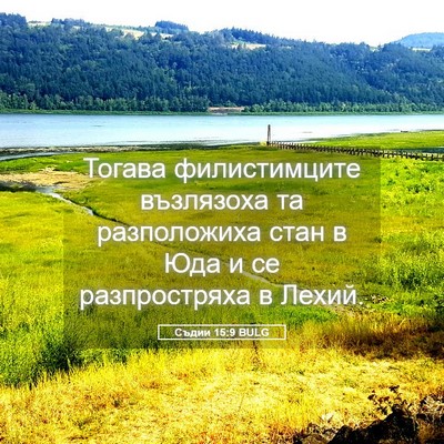 Picture 05 - Съдии 15:9 BULG - Тогава филистимците - Bible Verse Picture