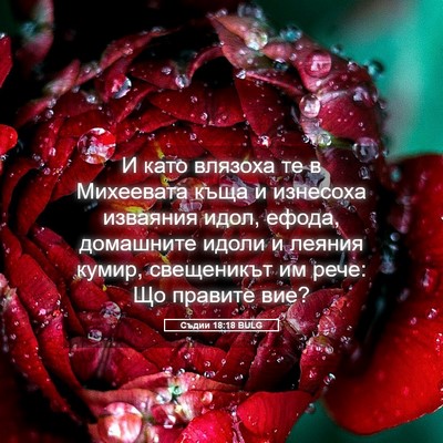 Picture 05 - Съдии 18:18 BULG - И като влязоха те в - Bible Verse Picture