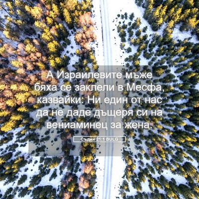 Picture 05 - Съдии 21:1 BULG - А Израилевите мъже бяха се - Bible Verse Picture