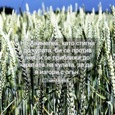 Picture 05 - Съдии 9:52 BULG - Но Авимелех, като стигна до - Bible Verse Picture