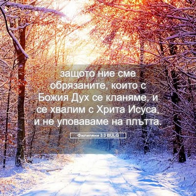 Picture 05 - Филипяни 3:3 BULG - защото ние сме обрязаните, - Bible Verse Picture