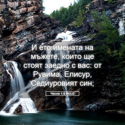Picture 05 - Числа 1:5 BULG - И ето имената на мъжете, - Bible Verse Picture