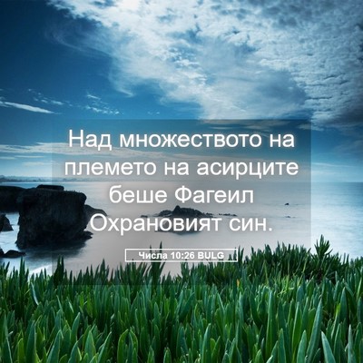 Picture 05 - Числа 10:26 BULG - Над множеството на племето - Bible Verse Picture