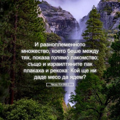 Picture 05 - Числа 11:4 BULG - И разноплеменното - Bible Verse Picture