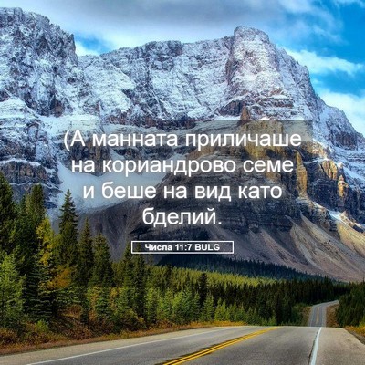 Picture 05 - Числа 11:7 BULG - (А манната приличаше на - Bible Verse Picture