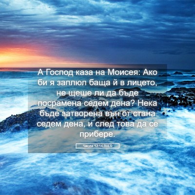 Picture 05 - Числа 12:14 BULG - А Господ каза на Моисея: - Bible Verse Picture