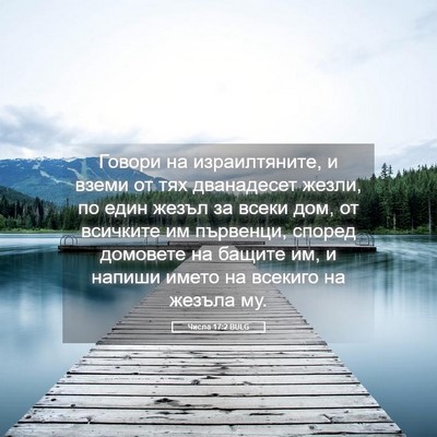 Picture 05 - Числа 17:2 BULG - Говори на израилтяните, и - Bible Verse Picture