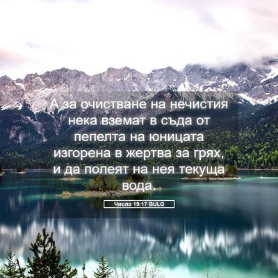 Picture 05 - Числа 19:17 BULG - А за очистване на нечистия - Bible Verse Picture
