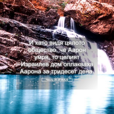 Picture 05 - Числа 20:29 BULG - И като видя цялото - Bible Verse Picture