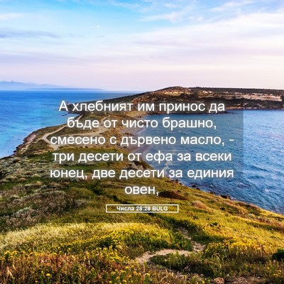 Picture 05 - Числа 28:28 BULG - А хлебният им принос да - Bible Verse Picture