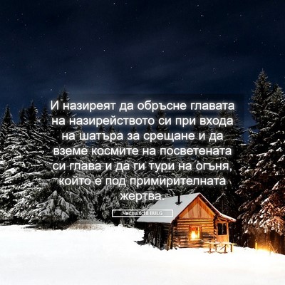 Picture 05 - Числа 6:18 BULG - И назиреят да обръсне - Bible Verse Picture