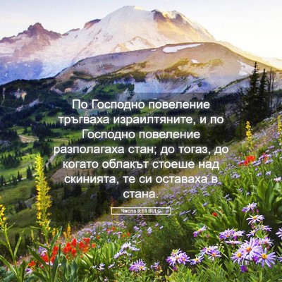 Picture 05 - Числа 9:18 BULG - По Господно повеление - Bible Verse Picture