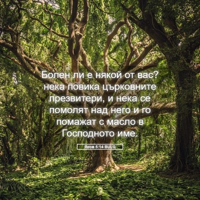 Picture 05 - Яков 5:14 BULG - Болен ли е някой от вас? - Bible Verse Picture