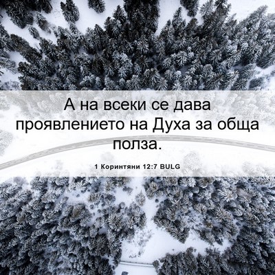 Picture 06 - 1 Коринтяни 12:7 BULG - А на всеки се дава - Bible Verse Picture