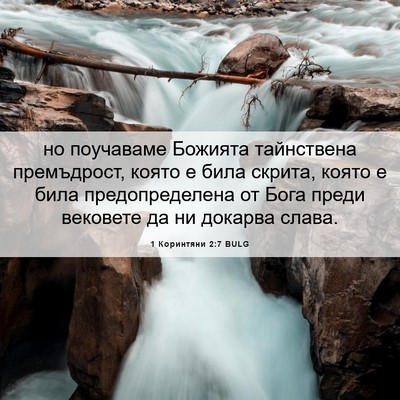 Picture 06 - 1 Коринтяни 2:7 BULG - но поучаваме Божията - Bible Verse Picture