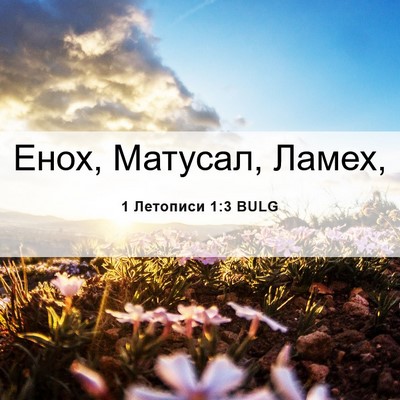 Picture 06 - 1 Летописи 1:3 BULG - Енох, Матусал, - Bible Verse Picture