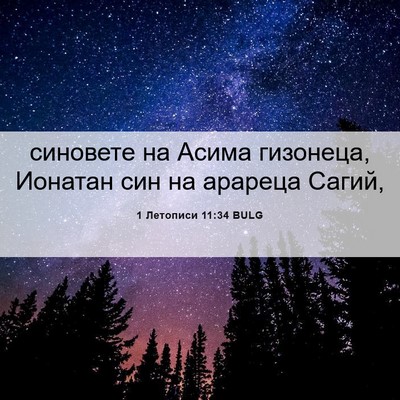 Picture 06 - 1 Летописи 11:34 BULG - синовете на Асима - Bible Verse Picture
