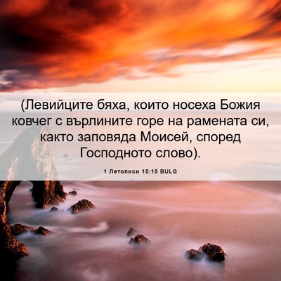 Picture 06 - 1 Летописи 15:15 BULG - (Левийците бяха, които - Bible Verse Picture