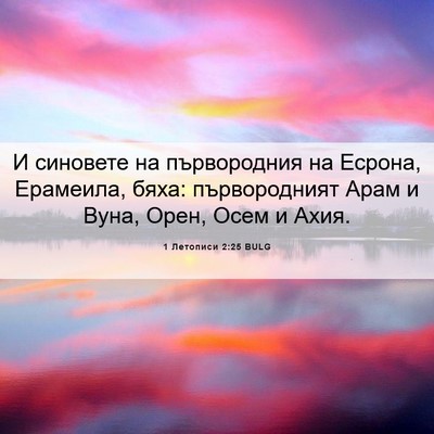 Picture 06 - 1 Летописи 2:25 BULG - И синовете на първородния - Bible Verse Picture