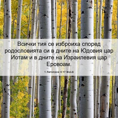 Picture 06 - 1 Летописи 5:17 BULG - Всички тия се изброиха - Bible Verse Picture