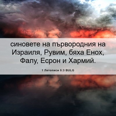 Picture 06 - 1 Летописи 5:3 BULG - синовете на първородния на - Bible Verse Picture