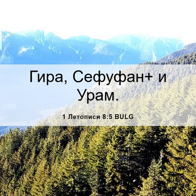 Picture 06 - 1 Летописи 8:5 BULG - Гира, Сефуфан+ и - Bible Verse Picture