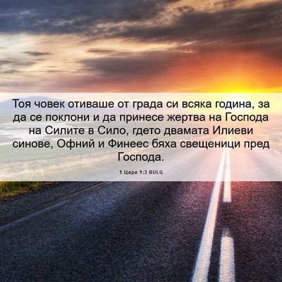 Picture 06 - 1 Царе 1:3 BULG - Тоя човек отиваше от града - Bible Verse Picture