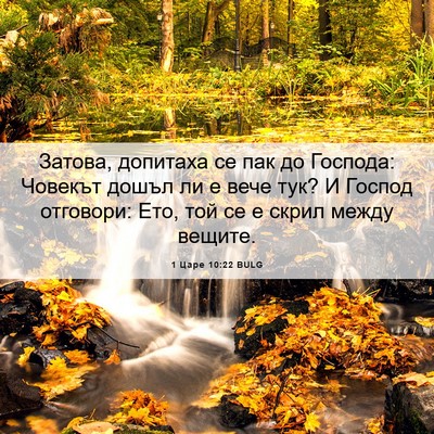 Picture 06 - 1 Царе 10:22 BULG - Затова, допитаха се пак до - Bible Verse Picture