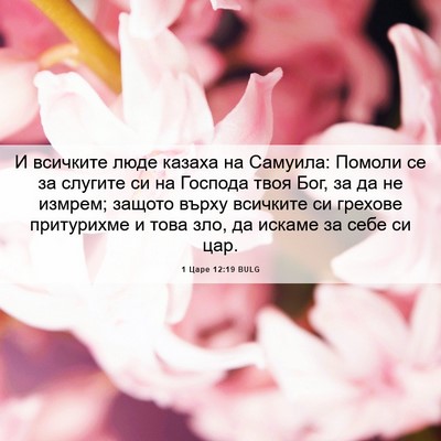 Picture 06 - 1 Царе 12:19 BULG - И всичките люде казаха на - Bible Verse Picture