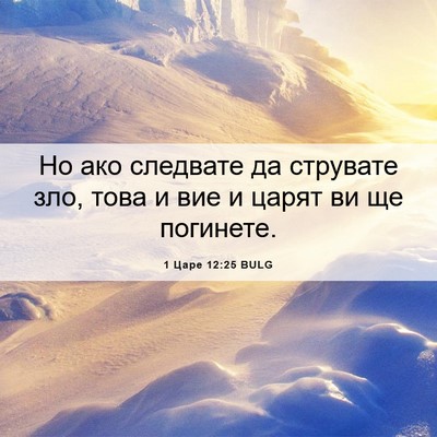 Picture 06 - 1 Царе 12:25 BULG - Но ако следвате да - Bible Verse Picture