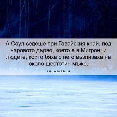 Picture 06 - 1 Царе 14:2 BULG - А Саул седеше при - Bible Verse Picture