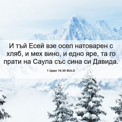 Picture 06 - 1 Царе 16:20 BULG - И тъй Есей взе осел - Bible Verse Picture