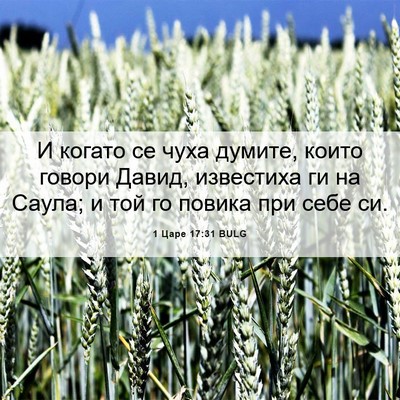 Picture 06 - 1 Царе 17:31 BULG - И когато се чуха думите, - Bible Verse Picture