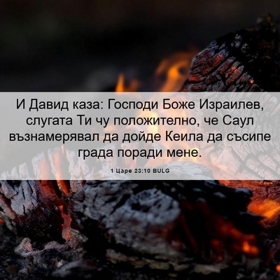 Picture 06 - 1 Царе 23:10 BULG - И Давид каза: Господи Боже - Bible Verse Picture